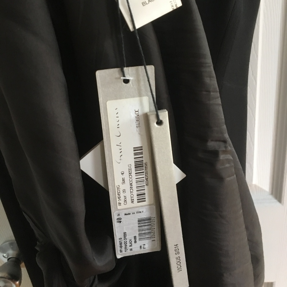 SOLD • RICK OWENS SS14 VICIOUS Black Tornado Dress - Picture 8 of 8